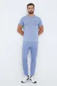 EA7 Emporio Armani pantaloni da jogging in cotone blu