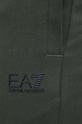 EA7 Emporio Armani spodnie dresowe bawełniane zielony 8NPP53.PJ05Z