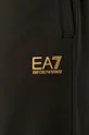 μαύρο Βαμβακερό παντελόνι EA7 Emporio Armani