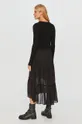 AllSaints - Sukienka na ramiączkach ze swetrem czarny