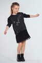 Mayoral - Sukienka i bluza dziecięca 128-157 cm nadruk czarny 7965.8C.JUNIOR