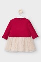Mayoral - Dievčenské šaty 65-86 cm 2877.2X.NEWBORN burgundské AW20