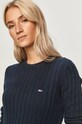 Tommy Jeans - Pulover DW0DW09082 bleumarin