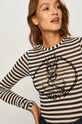 Pinko - Tričko s dlhým rukávom biela 1G15DX.8166