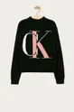 čierna Calvin Klein Jeans - Detský sveter 140-176 cm Dievčenský