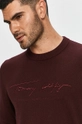 bordowy Tommy Hilfiger - Sweter