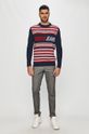 Tommy Jeans - Sweter granatowy