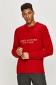 Tommy Hilfiger - Sweter czerwony