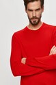 HUGO - Sweter 50435679 czerwony 50435679