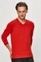 czerwony Tom Tailor - Sweter Męski