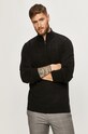 Brave Soul - Pulover grosime medie negru MK.230KESTERJET