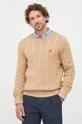 beżowy Polo Ralph Lauren sweter bawełniany 710775885014