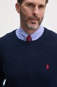 Бавовняний светр Polo Ralph Lauren темно-синій 710810846001