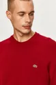 bordowy Lacoste sweter