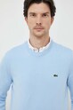 Lacoste maglione in cotone blu AH1985