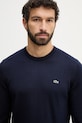 Lacoste sweter bawełniany granatowy AH1985