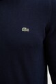 Lacoste sweter bawełniany AH1985 granatowy