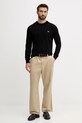 Lacoste sweter bawełniany AH1985 czarny AW24