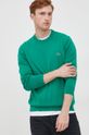 zelená Bavlnený sveter Lacoste Pánsky
