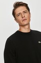 Βαμβακερό πουλόβερ Lacoste μαύρο AH1985