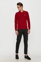Lacoste sweter AH2183 czerwony AW22