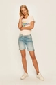 Pepe Jeans - Pantaloni scurti jeans Poppy Short Pride PL800910PB4 albastru AW20