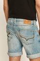 Pepe Jeans - Džínové šortky Cane Hlavní materiál: 92% Bavlna, 2% Elastan, 6% Polyester Ozdobné prvky: 35% Bavlna, 65% Polyester