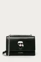 μαύρο Karl Lagerfeld - Δερμάτινη τσάντα Γυναικεία