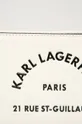 Karl Lagerfeld - Kožená kabelka biela