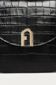 Furla - Kožená kabelka Sleek čierna