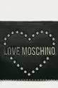 čierna Love Moschino - Kožená kabelka