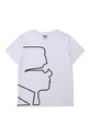 Karl Lagerfeld - Detské tričko bavlna biela Z25254.114.150