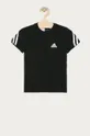 čierna adidas Performance - Detské tričko 110-176 cm GE0659 Chlapčenský