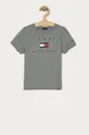 szary Tommy Hilfiger - T-shirt dziecięcy 104-176 cm Chłopięcy