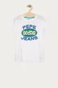 biały Pepe Jeans - T-shirt dziecięcy Aaron 140-176 cm Chłopięcy