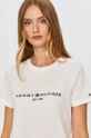 biały Tommy Hilfiger - T-shirt WW0WW28681