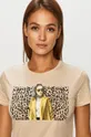 bézs Jacqueline de Yong - T-shirt