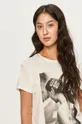 biały Jacqueline de Yong - T-shirt