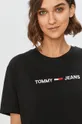 čierna Tommy Jeans - Tričko