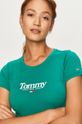 Tommy Jeans - T-shirt cyraneczka