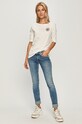 Tommy Hilfiger - Longsleeve WW0WW29370 alb AW20