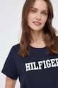 Tommy Hilfiger T-shirt bawełniany granatowy UW0UW02618