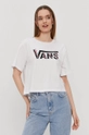 biały Vans T-shirt Damski