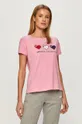 rózsaszín Armani Exchange - T-shirt