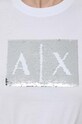Bavlnené tričko Armani Exchange 8NYTDL.YJ73Z biela