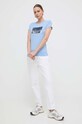 Armani Exchange t-shirt bawełniany 8NYTDL.YJ73Z niebieski SS25