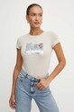 Одежда Хлопковая футболка Armani Exchange 8NYTDL.YJ73Z бежевый