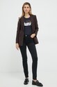 Bavlnené tričko Armani Exchange 8NYTDL.YJ73Z tmavomodrá SS25