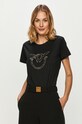Pinko - Tricou imprimeu negru 1G15GE.Y4LX