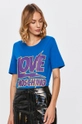 kék Love Moschino - T-shirt Női